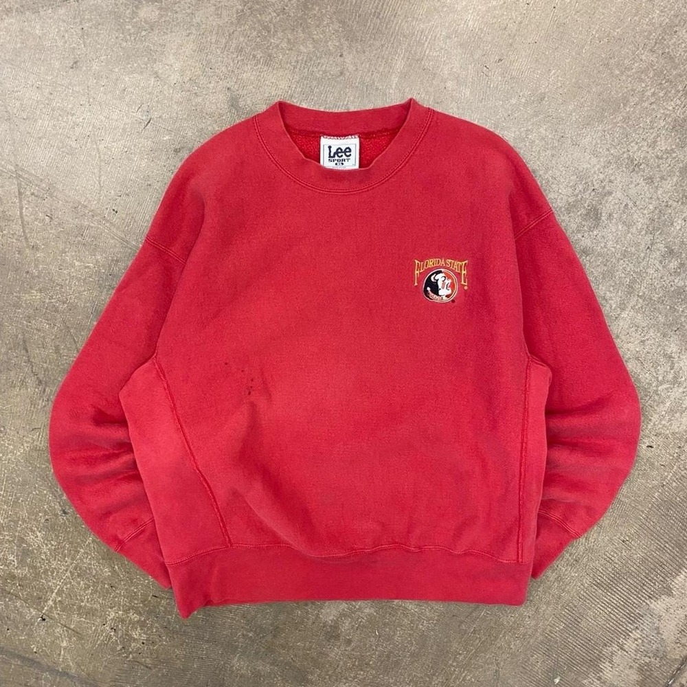 Vintage Florida State University Seminoles Lee Sport  Reverse Weav Sweatshirt XL